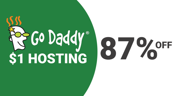 Godaddy hosting discount - 87% off